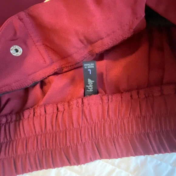 Maroon trouser pant high rise - Picture 6 of 6